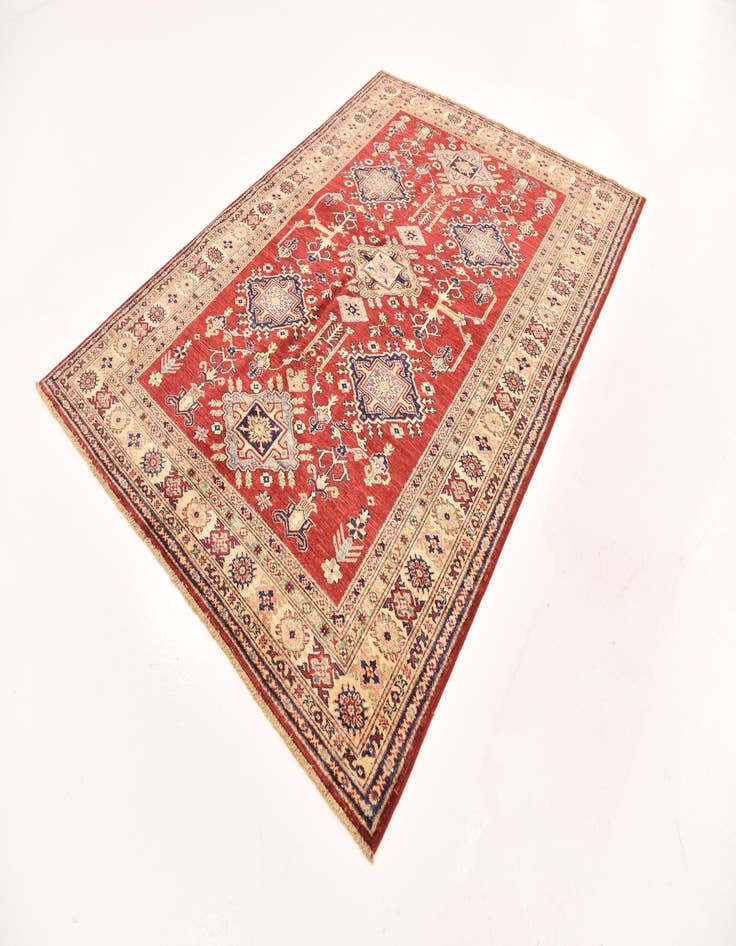 Detail image of  5' 6 x 7' 7  Hand Knotted Kazak Oriental Rug