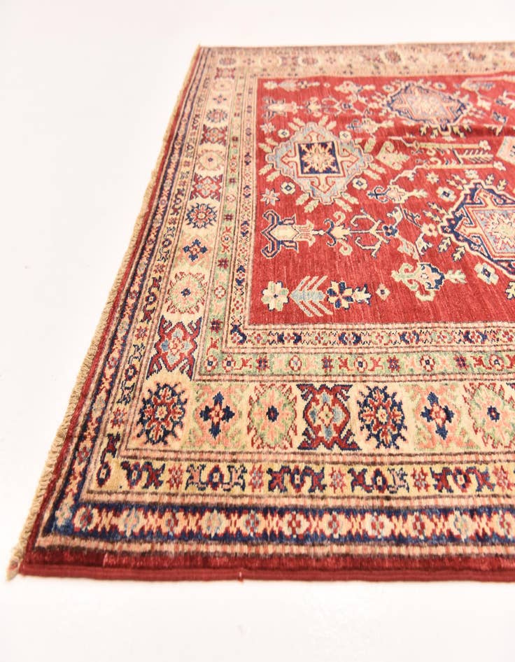 Detail image of  5' 6 x 7' 7  Hand Knotted Kazak Oriental Rug