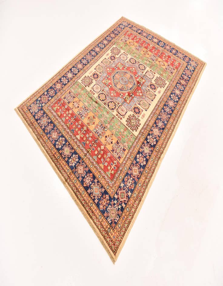 Detail image of  5' 11 x 8' 1  Hand Knotted Kazak Oriental Rug