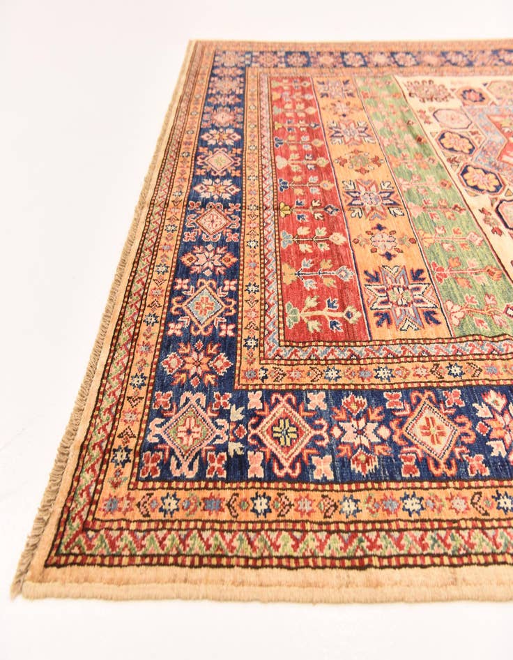 Detail image of  5' 11 x 8' 1  Hand Knotted Kazak Oriental Rug
