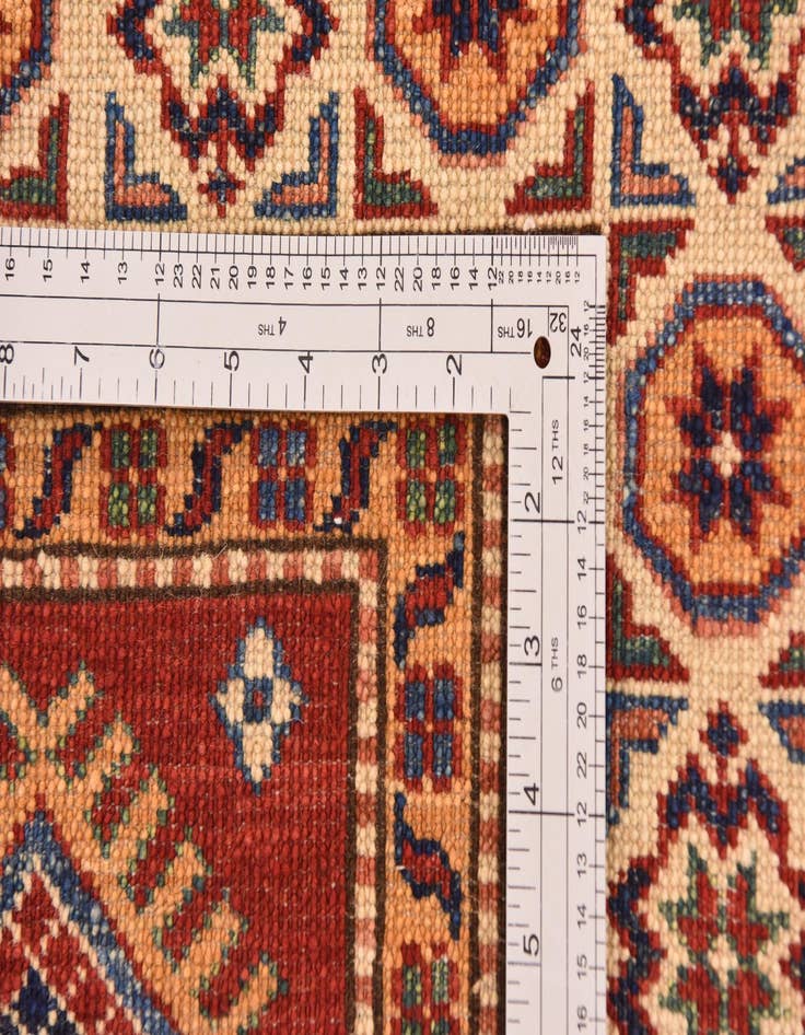 Detail image of  3' 10 x 6'  Hand Knotted Kazak Oriental Rug