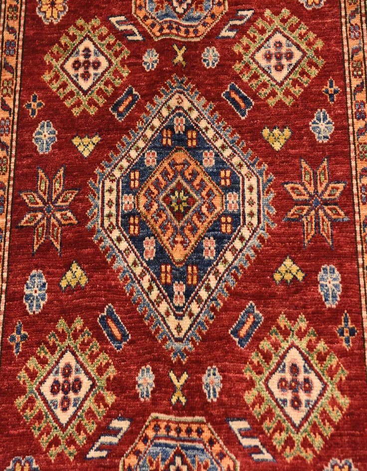 Detail image of  3' 10 x 6'  Hand Knotted Kazak Oriental Rug