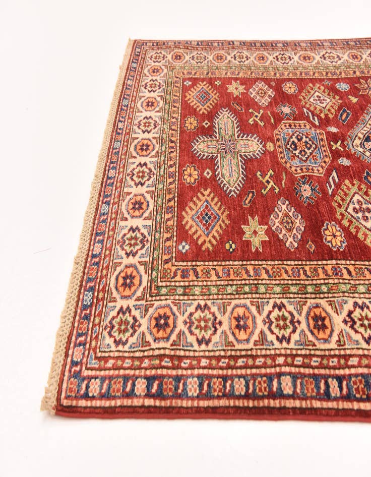 Detail image of  3' 10 x 6'  Hand Knotted Kazak Oriental Rug