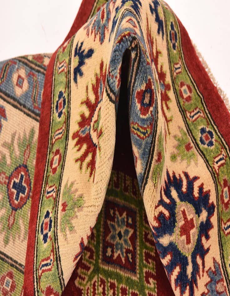 Detail image of  6' 7 x 9' 7  Hand Knotted Kazak Rug