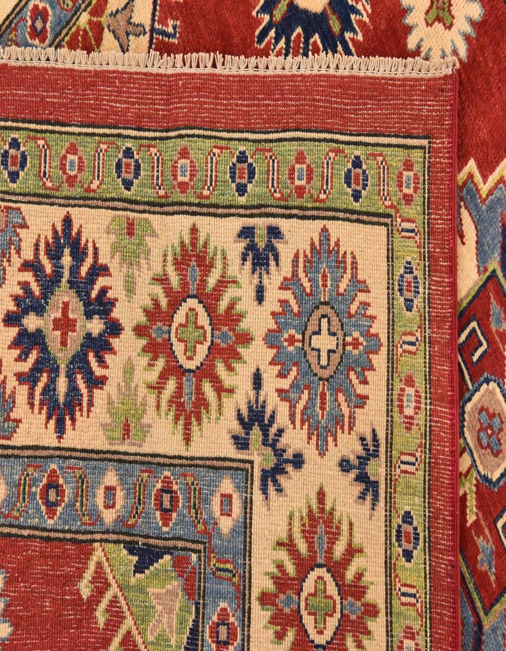 Detail image of  6' 7 x 9' 7  Hand Knotted Kazak Rug