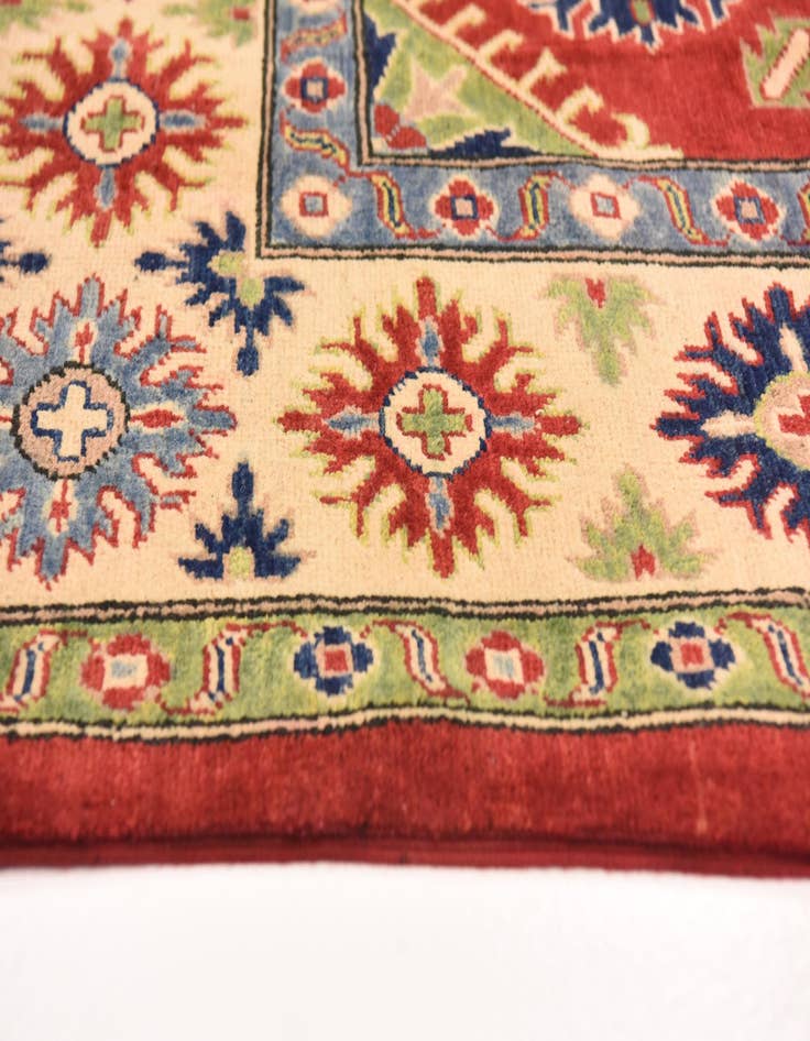 Detail image of  6' 7 x 9' 7  Hand Knotted Kazak Rug