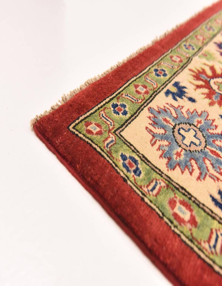 Detail image of  6' 7 x 9' 7  Hand Knotted Kazak Rug