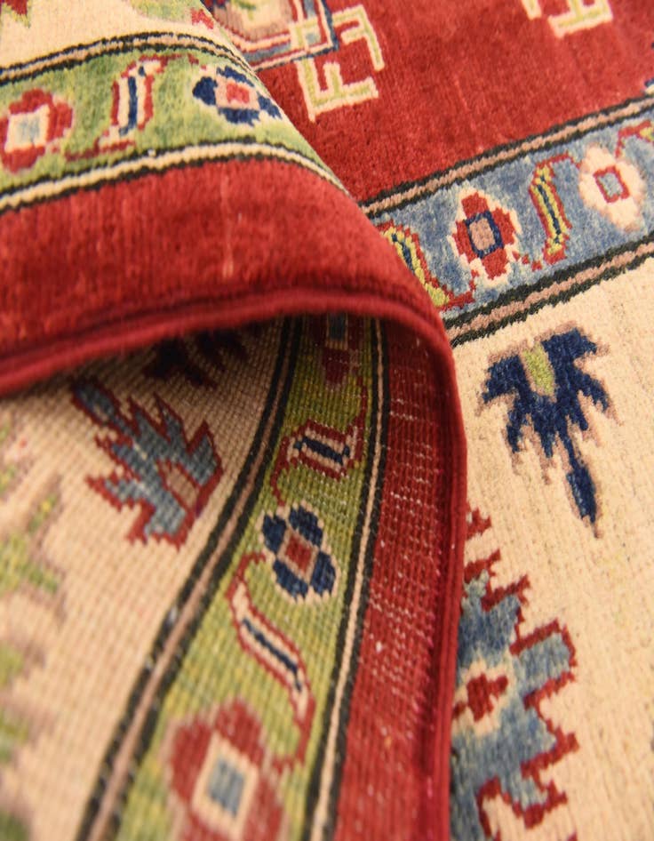 Detail image of  6' 7 x 9' 7  Hand Knotted Kazak Rug