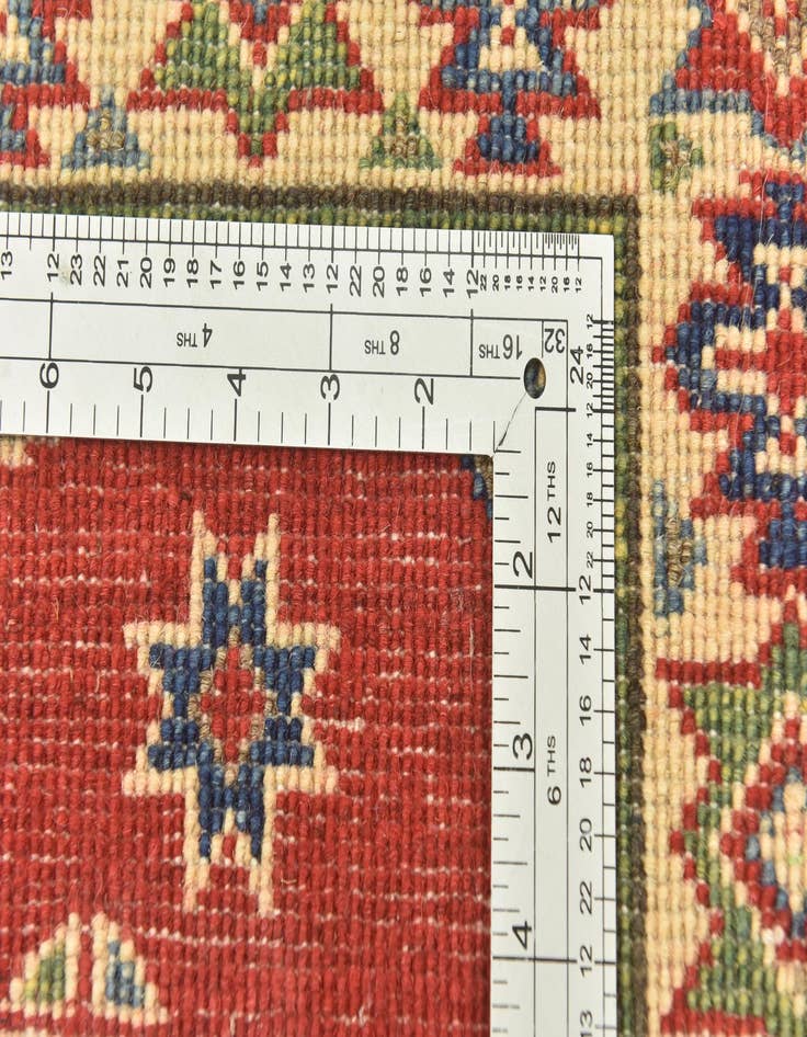 Detail image of  6' 6 x 9' 10  Hand Knotted Kazak Rug