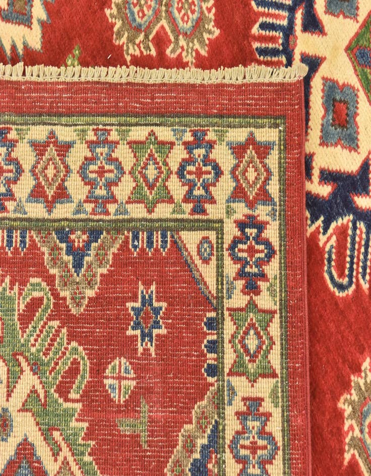 Detail image of  6' 6 x 9' 10  Hand Knotted Kazak Rug