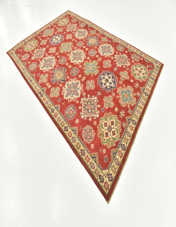 Detail image of  6' 6 x 9' 10  Hand Knotted Kazak Rug