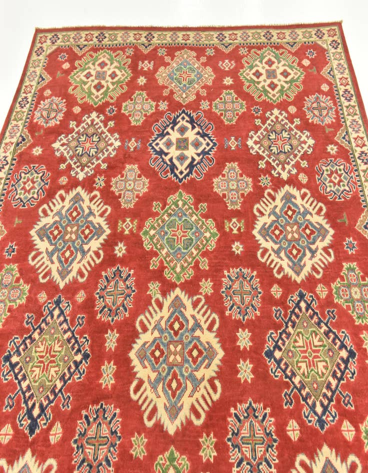 Detail image of  6' 6 x 9' 10  Hand Knotted Kazak Rug