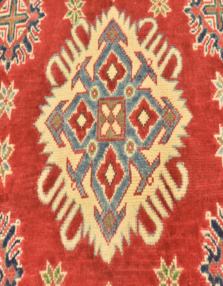 Detail image of  6' 6 x 9' 10  Hand Knotted Kazak Rug