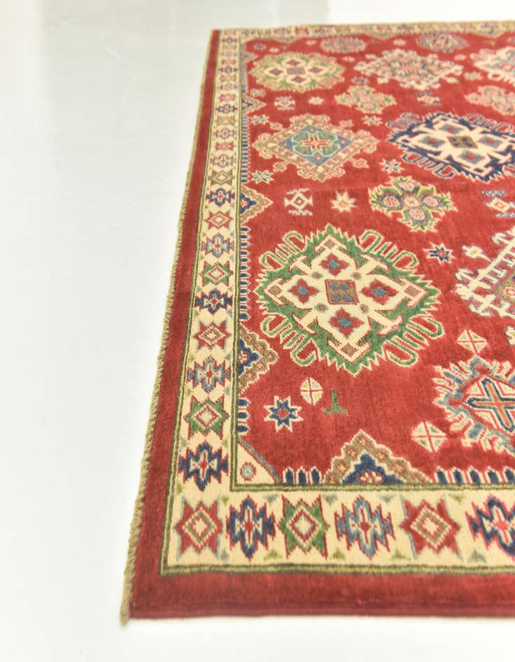 Detail image of  6' 6 x 9' 10  Hand Knotted Kazak Rug