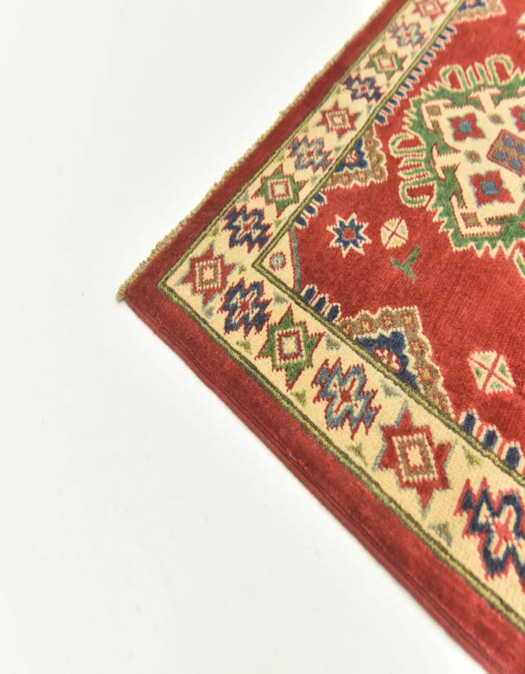 Detail image of  6' 6 x 9' 10  Hand Knotted Kazak Rug
