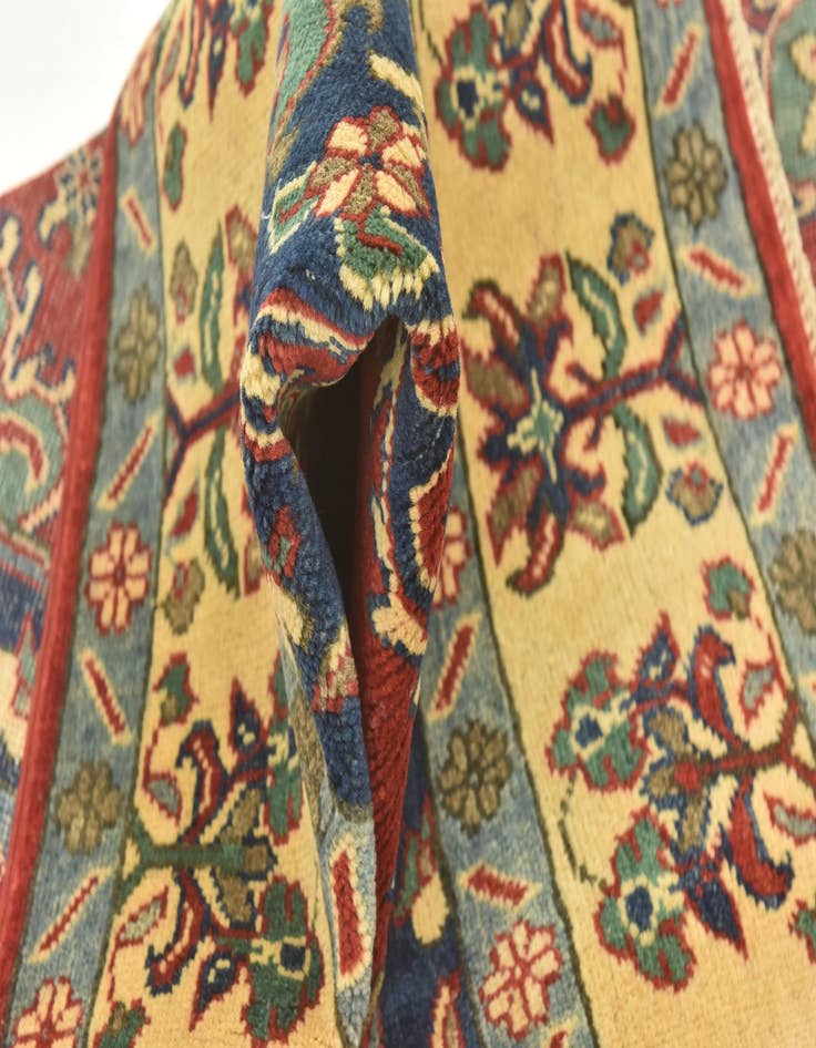 Detail image of  4' 10 x 7' 2  Hand Knotted Kazak Rug
