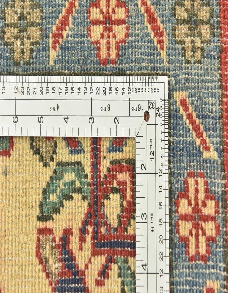 Detail image of  4' 10 x 7' 2  Hand Knotted Kazak Rug