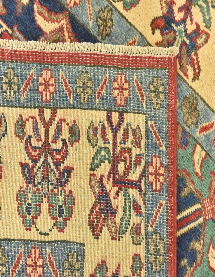Detail image of  4' 10 x 7' 2  Hand Knotted Kazak Rug