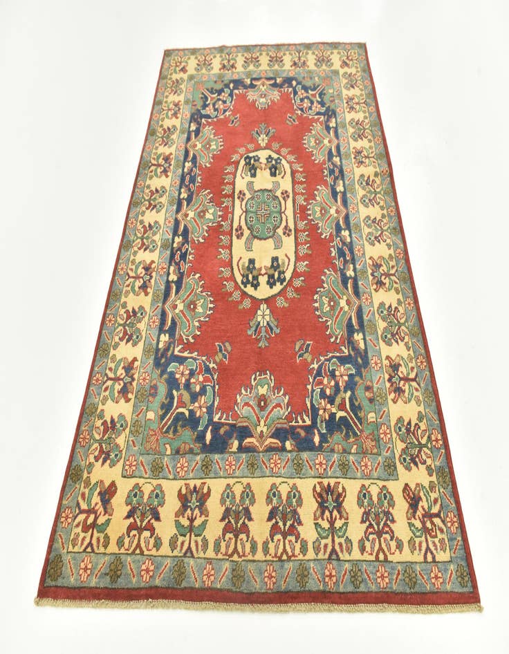 Detail image of  4' 10 x 7' 2  Hand Knotted Kazak Rug