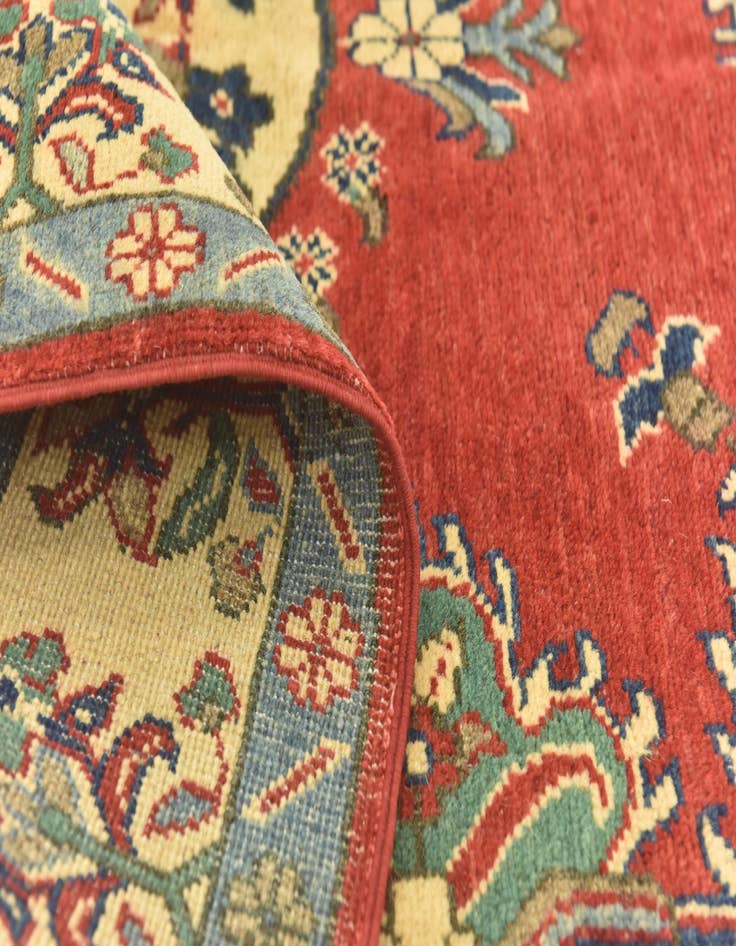 Detail image of  4' 10 x 7' 2  Hand Knotted Kazak Rug