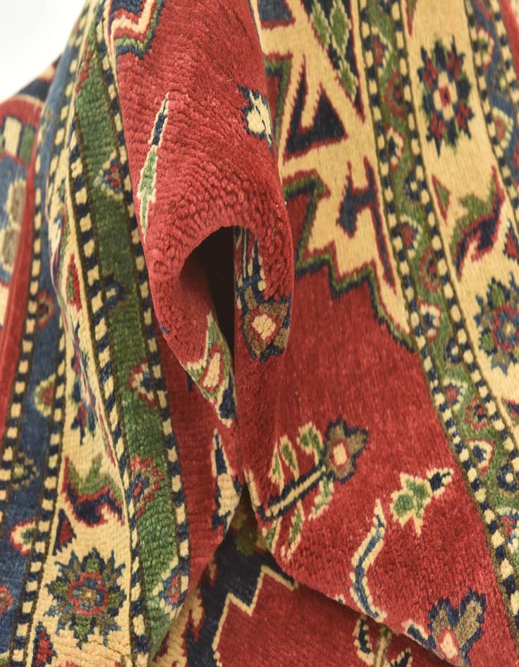 Detail image of  4' 2 x 5' 8  Hand Knotted Kazak Rug