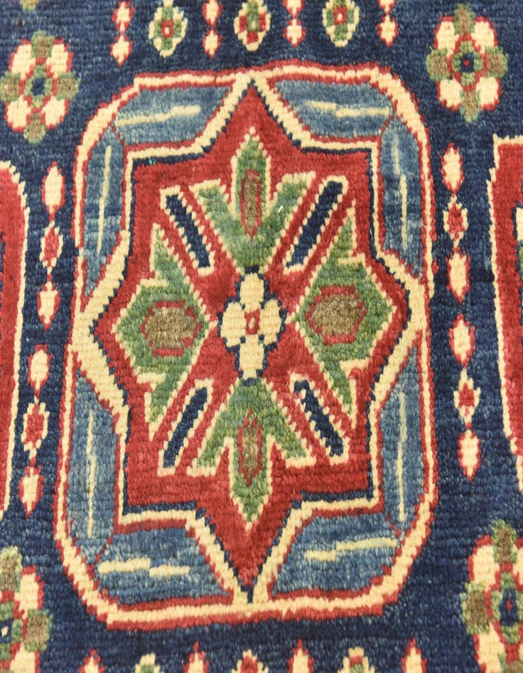 Detail image of  4' 2 x 5' 8  Hand Knotted Kazak Rug