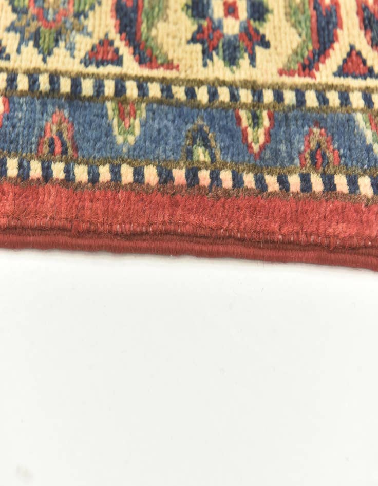 Detail image of  4' 2 x 5' 8  Hand Knotted Kazak Rug