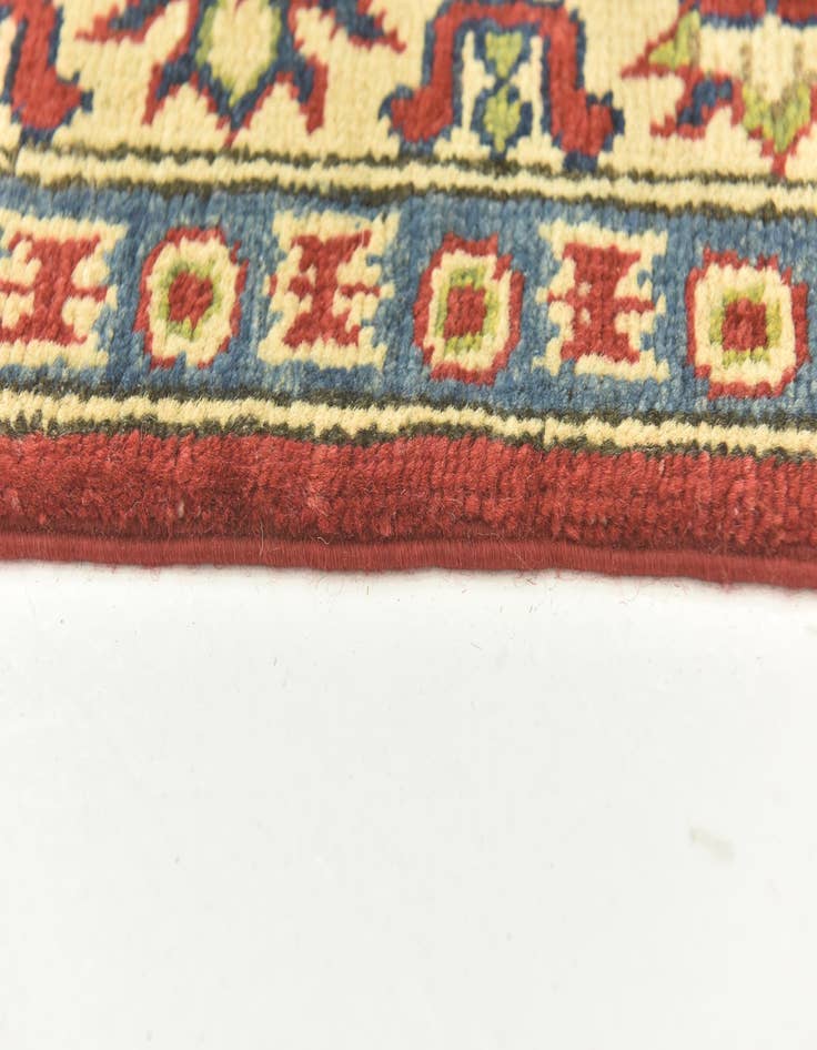 Detail image of  4' x 5' 9  Hand Knotted Kazak Rug