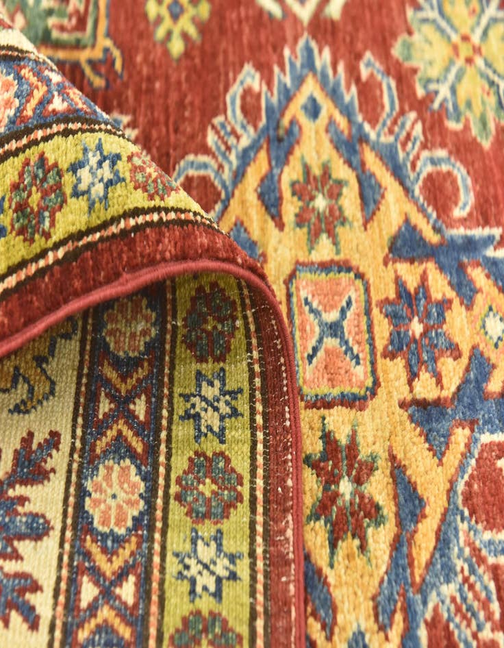 Detail image of  5' 8 x 8'  Hand Knotted Kazak Oriental Rug