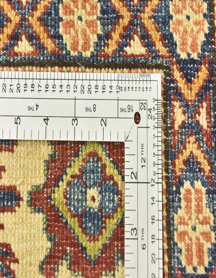 Detail image of  5' 8 x 8'  Hand Knotted Kazak Oriental Rug