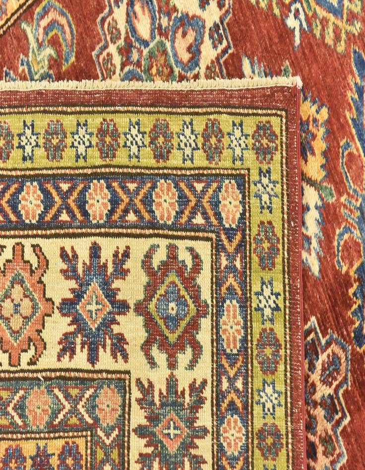Detail image of  5' 8 x 8'  Hand Knotted Kazak Oriental Rug