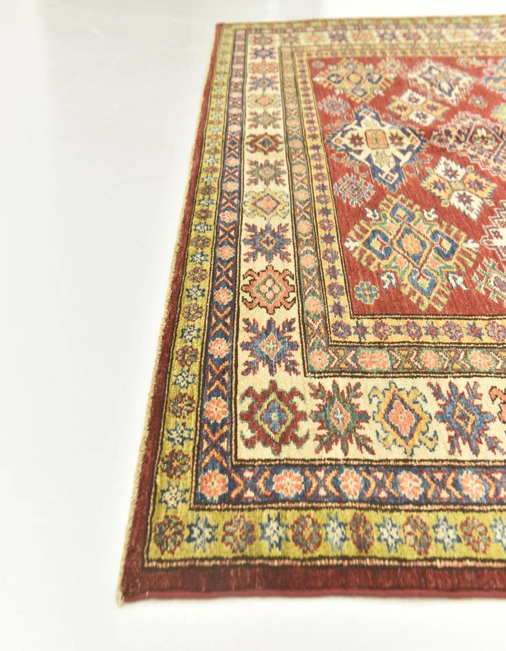 Detail image of  5' 8 x 8'  Hand Knotted Kazak Oriental Rug