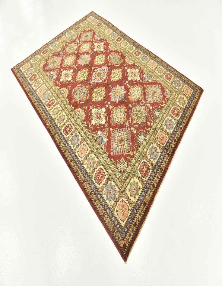 Detail image of  6' x 8' 3  Hand Knotted Kazak Oriental Rug