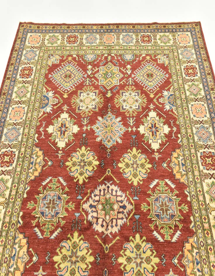 Detail image of  6' x 8' 3  Hand Knotted Kazak Oriental Rug