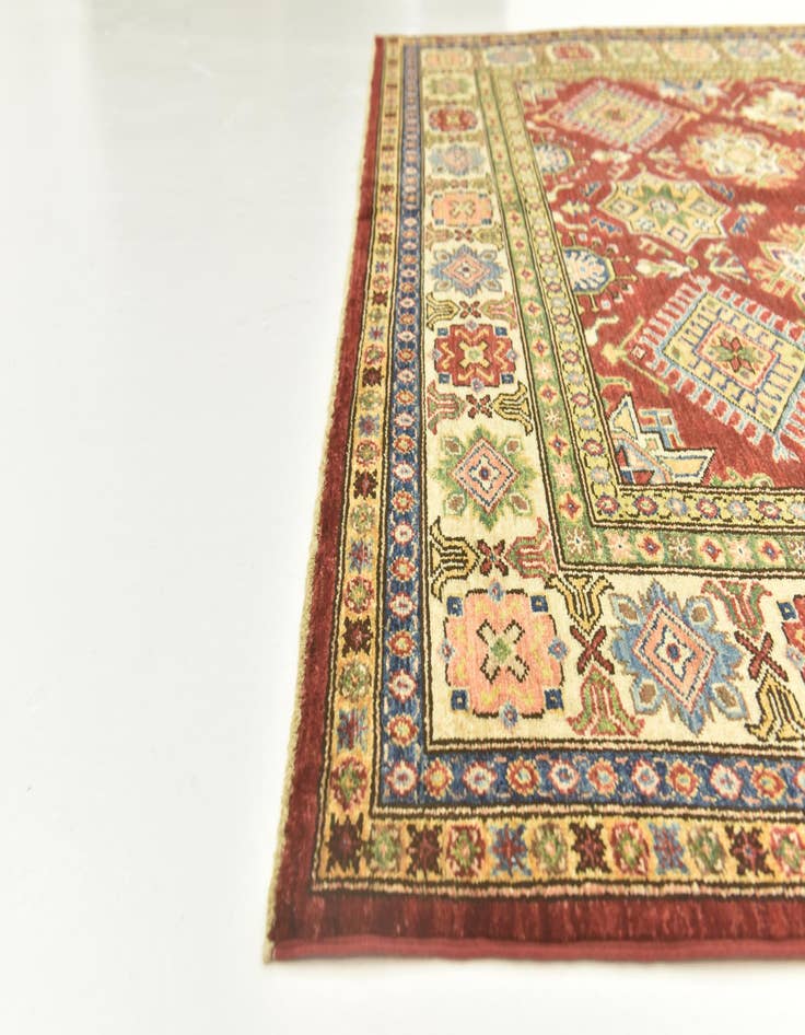 Detail image of  6' x 8' 3  Hand Knotted Kazak Oriental Rug