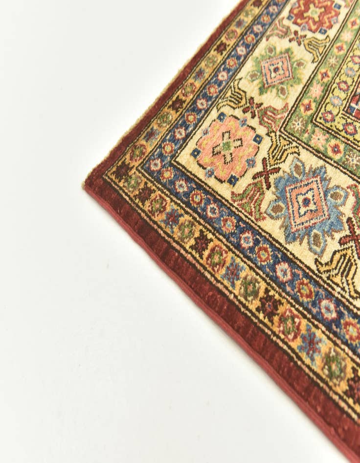 Detail image of  6' x 8' 3  Hand Knotted Kazak Oriental Rug