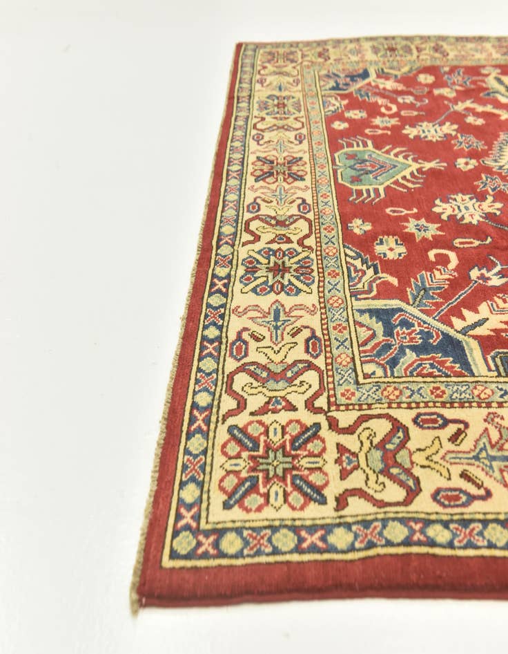 Detail image of  6' 7 x 9' 5  Hand Knotted Kazak Rug