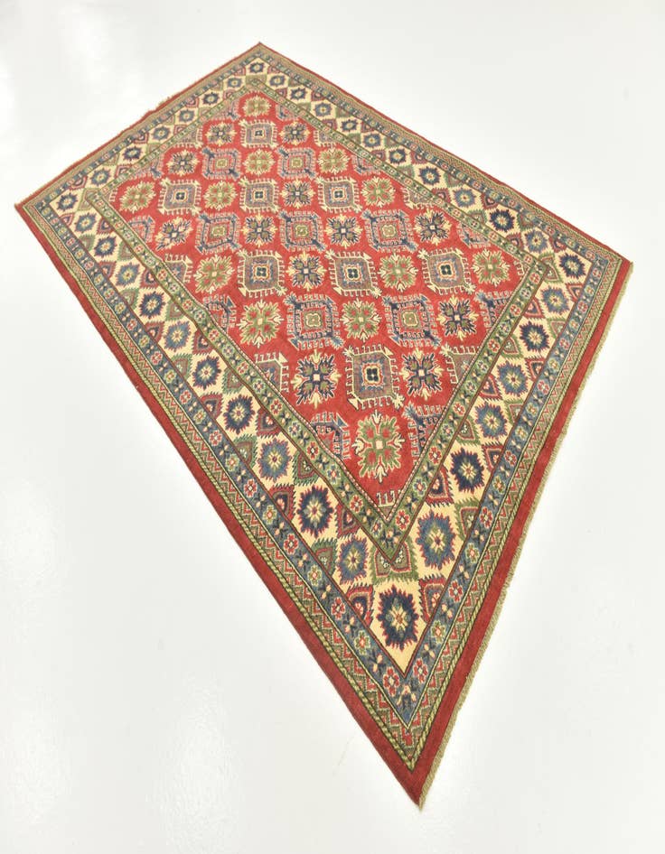 Detail image of  6' 6 x 9' 7  Hand Knotted Kazak Rug