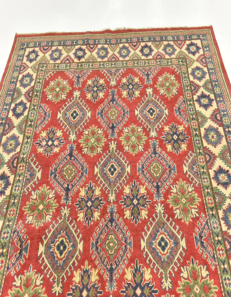 Detail image of  6' 6 x 9' 7  Hand Knotted Kazak Rug