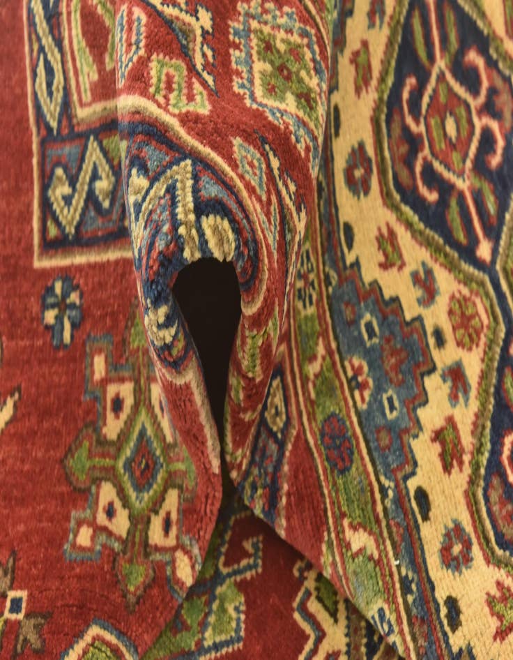 Detail image of  6' 7 x 9' 7  Hand Knotted Kazak Rug