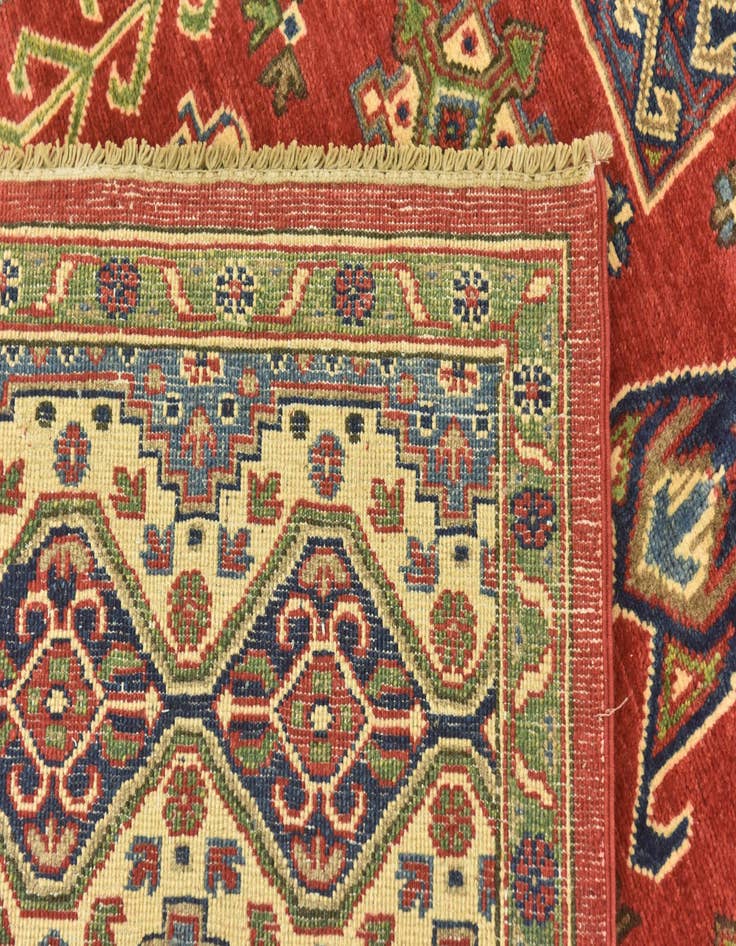 Detail image of  6' 7 x 9' 7  Hand Knotted Kazak Rug