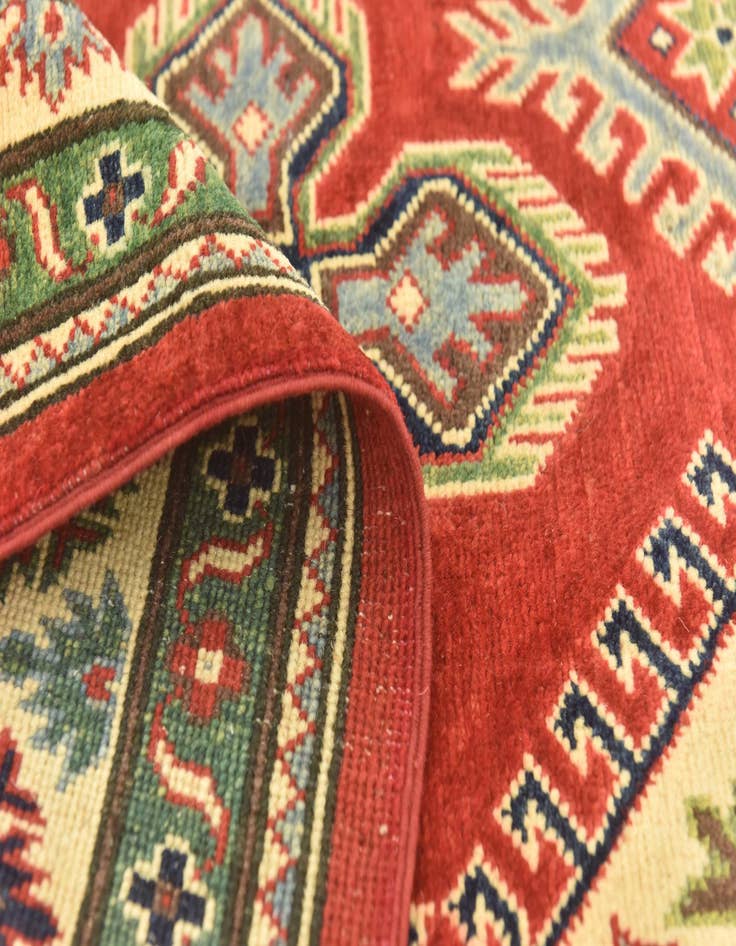 Detail image of  5' 10 x 8' 10  Hand Knotted Kazak Rug