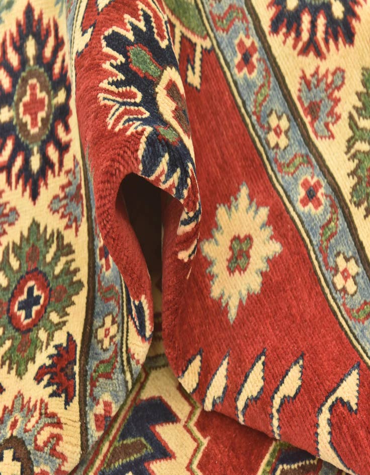 Detail image of  5' 10 x 8' 10  Hand Knotted Kazak Rug