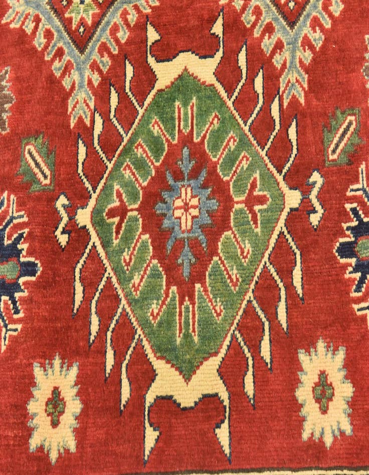 Detail image of  5' 10 x 8' 10  Hand Knotted Kazak Rug