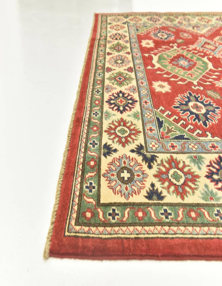 Detail image of  5' 10 x 8' 10  Hand Knotted Kazak Rug