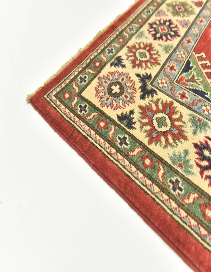 Detail image of  5' 10 x 8' 10  Hand Knotted Kazak Rug