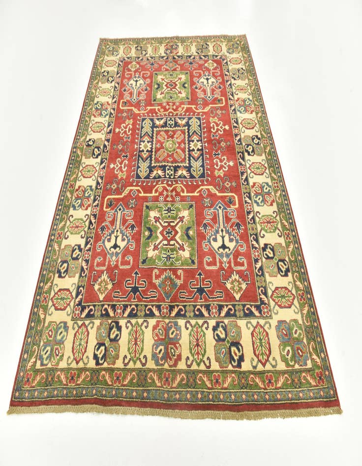 Detail image of  5' 7 x 7' 8  Hand Knotted Kazak Rug