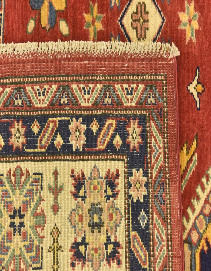 Detail image of  6' 7 x 9' 5  Hand Knotted Kazak Rug