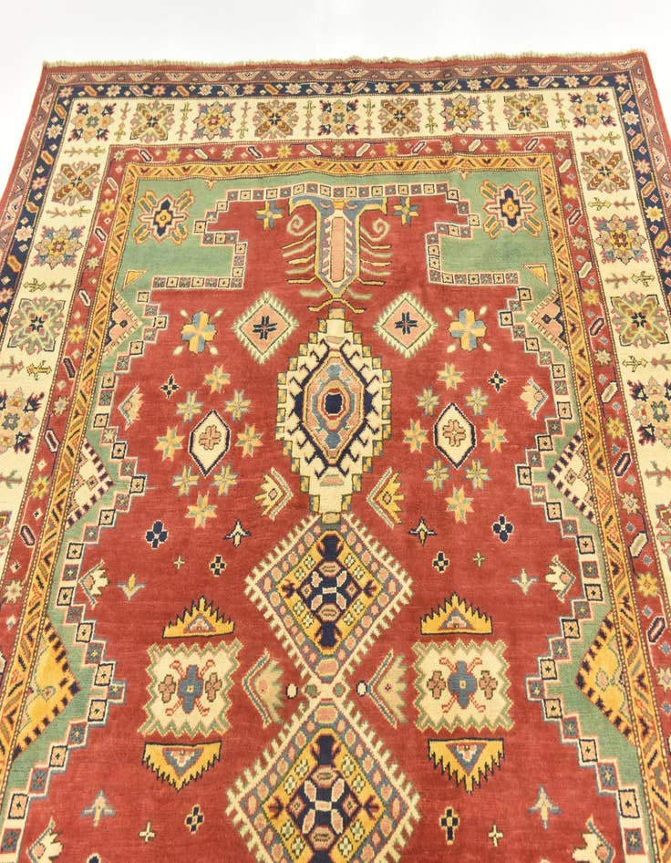 Detail image of  6' 7 x 9' 5  Hand Knotted Kazak Rug