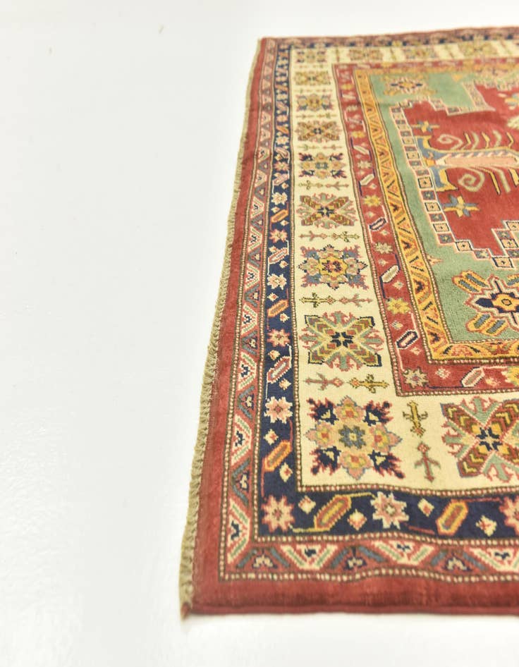 Detail image of  6' 7 x 9' 5  Hand Knotted Kazak Rug